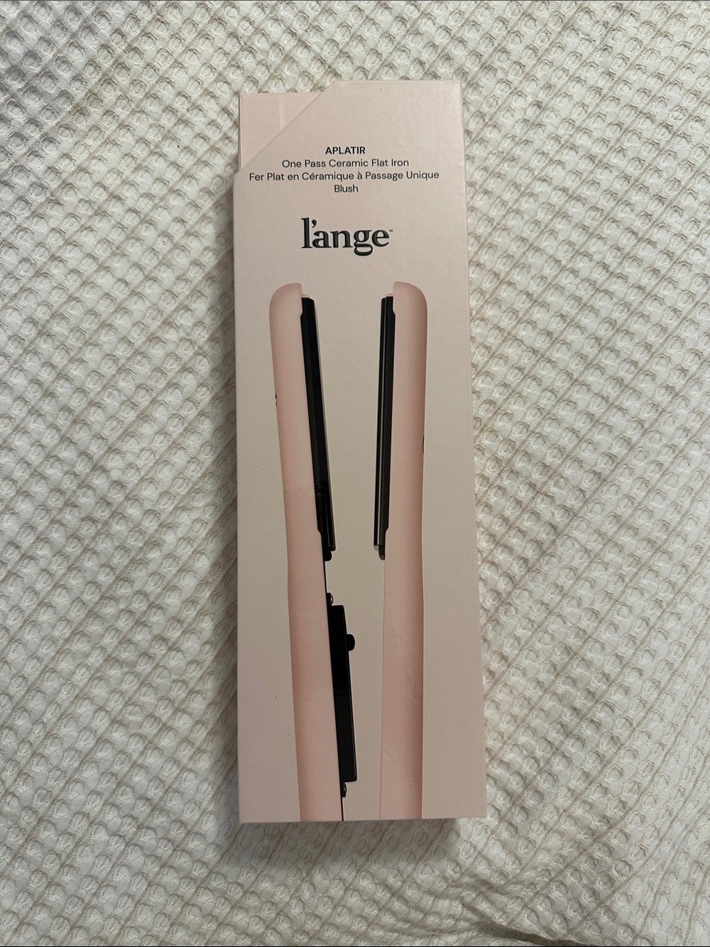 L'ange Blush Ceramic One Pass Flat Iron